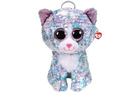 Rucsac de plus ty cu paiete pisica whimsy