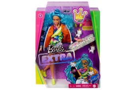 Papusa barbie extra style par albastru carliontat
