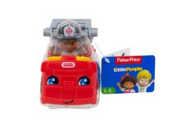 Fisher price little people vehicul masina de pompieri 10cm