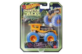 Hot wheels monster truck glow in the dark masinuta loco punk scara 1:64