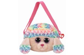 Gentuta de umar din plus ty 15cm rainbow pudel
