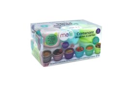 Set 12 recipiente silicon snap&go, melii, 59 ml