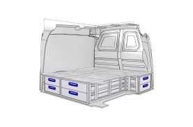 Sistem de sertare sub podea XLD Line Provan 57-1-110-00 pentru FORD Transit Connect 2014, ampatament L1 (2662 mm), inaltime H1 (1844 mm)
