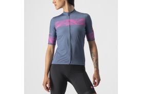 Tricou cu maneca scurta Castelli Fenice, de dama, Bleumarin/Roz, L