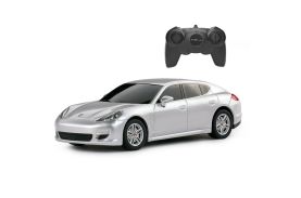 Masina cu telecomanda porsche panamera alb cu scara 1 la 24