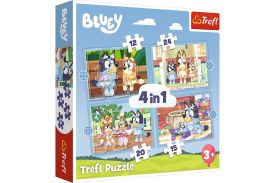 Puzzle trefl 4in1 bluey si lumea ei