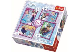 Puzzle trefl 4in1 frozen iarna este magica