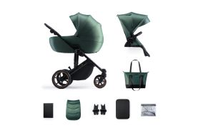 Carucior 2 in 1 kinderkraft prime 2, dark green