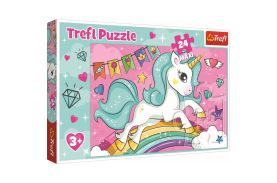 Puzzle trefl 24 maxi unicornul curcubeu