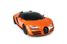 Masina cu telecomanda bugatti grand sport vitesse portocaliu cu scara 1 la 24