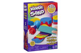 Kinetic sand set unelte de curcubeu cu accesorii