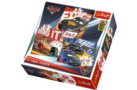 Puzzle trefl 3in1 dupa cursa cars2