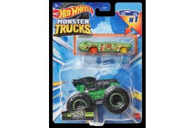 Hot wheels monster truck si masinuta metalica ratical racer
