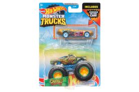 Hot wheels monster truck si masinuta metalica chassis snapper_HDB99