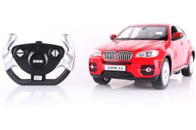 Masina cu telecomanda bmw x6 rosu cu scara 1 la 14