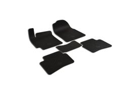 Covorase auto negre din cauciuc pentru KIA Rio 2017 - prezent/ Stonic 2017 - prezent (5 piese) Gumarny Zubri