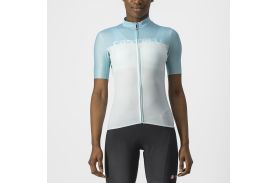 Tricou cu maneca scurta Castelli Velocissima de dama Alb/Bleu L
