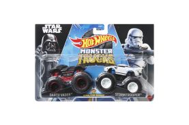 Hot wheels monster truck set 2 masini scara 1 la 64 darth vader si stormtrooper