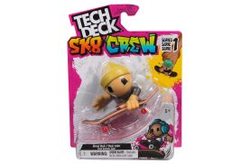 Tech dech sk8 crew pachet placa si figurina 9.6cm casca galbena