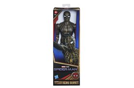 Spiderman figurina spiderman costum negru si auriu 30cm