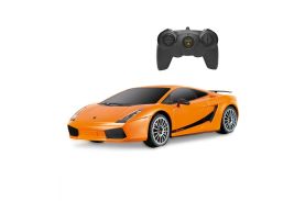Masina cu telecomanda lamborghini portocaliu cu scara 1 la 24