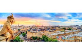 Puzzle trefl panorama 1000 imagine de pe catedrala notre dame paris