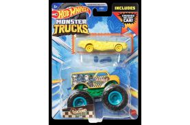 Hot wheels monster truck si masinuta metalica hound hauller