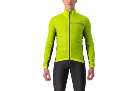 Jacheta de vant Castelli Squadra Stretch Galben Fluo L