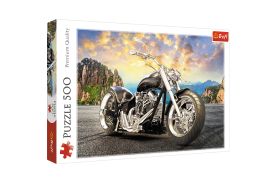 Puzzle trefl 500 motocicleta neagra