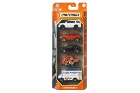 Matchbox set 5 masinute metalice mbx city adventure ii scara 1:64