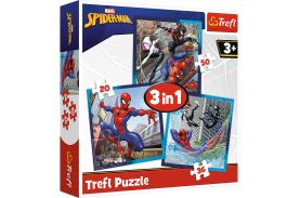 Puzzle trefl 3in1 disney marvel spiderman