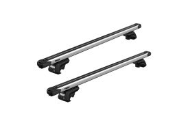 Bare transversale Thule Evo Raised Rail Slidebar pentru MERCEDES BENZ Vito 4 usi MPV, model 2015 - prezent, Sistem cu prindere pe bare longitudinale