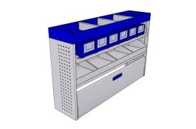 Sistem mobilier modular pe partea stanga Provan 57-1-107-00 pentru VOLKSWAGEN Caddy Maxi 2020, ampatament L2 (2970 mm), inaltime H1 (1860 mm)