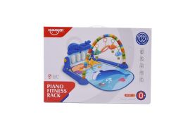 Salteluta albastra cu centru de activitati si pian