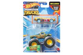 Hot wheels monster truck si masinuta metalica chassis snapper_HKM09