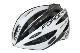 Casca Force Road Pro alb/negru S-M (54-58 cm)