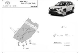 Scut diferential spate Toyota RAV 4, motorizare 4x4, ani fabricatie 2018-2023