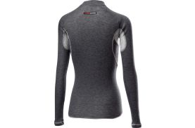 Bluza de corp cu maneca lunga Castelli Flanders 2W Warm, de dama, Gri, L