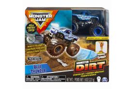 Monster jam set camioneta cu nisip blue thunder