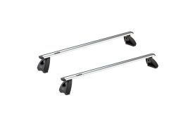 Sistem bare transversale Hakr Wing gri aluminiu pentru VOLKSWAGEN Transporter (T6, T6.1), 4 usi Double Cab, an fabricatie 2003 - 2015, Sistem cu prindere in puncte fixe