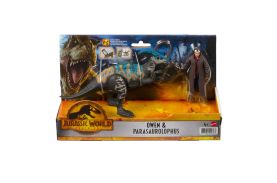Jurassic world dominion set 2 figurine owen si parasaurolophus