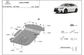 Scut antifurt catalizator pentru Lexus CT200H, ani fabricatie 2011-2023
