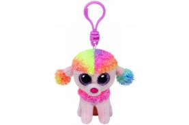 Plus breloc ty 8.5cm boos rainbow pudel
