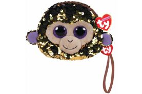 Gentuta de mana din plus ty 10cm maimutica coconat cu paiete