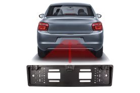 Cameră + senzor de parcare pe suport pentru număr de înmatriculare Carguard