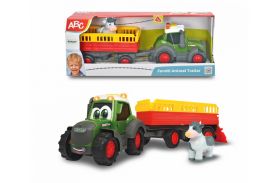 Tractoras cu remorca pentru animale cu figurina vacuta