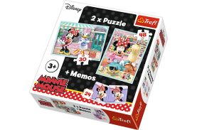 Puzzle trefl 2in1 memo minnie