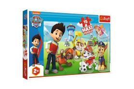 Puzzle trefl 15 maxi patrula catelusilor in actiune