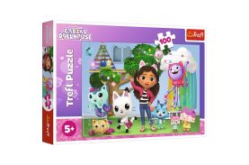 Puzzle trefl 100 gabbys dollhouse prietenii lui gabby