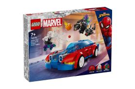 Lego super heroes masina de curse a omului paianjen si venom green goblin 76279